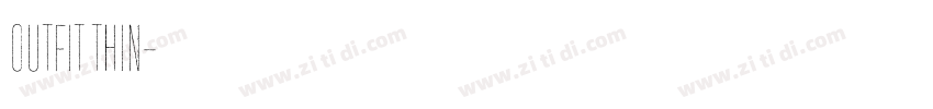 0utfit Thin字体转换